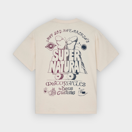 Deus Ex Machina – Camiseta Temple Torque OS Tee Dirty White
