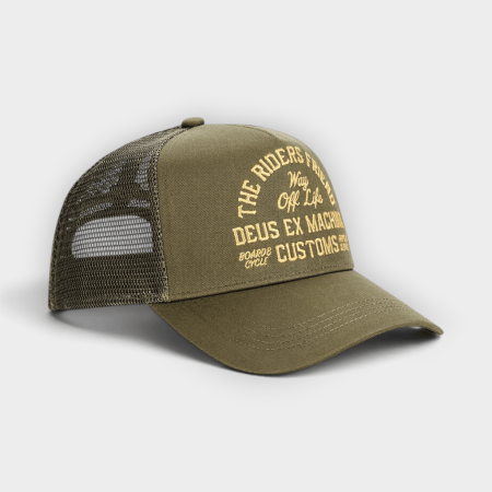 Deus Ex Machina – Gorra Shook Ones Trucker Olive Green