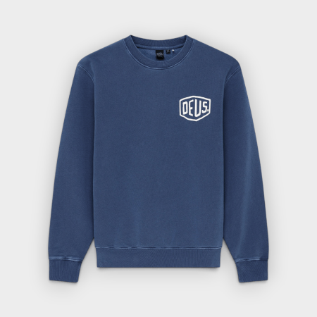 Deus Ex Machina – Sudadera Shield GD Crew Mechanic Blue