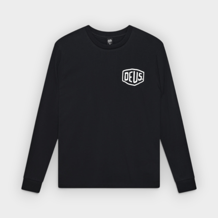 Deus Ex Machina – Camiseta de Manga Larga Harajuku LS Tee Black