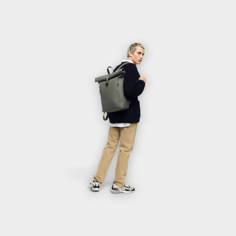 Gaston Luga – Mochila Spläsh Rolltop 14" Verde oliva – foto 3