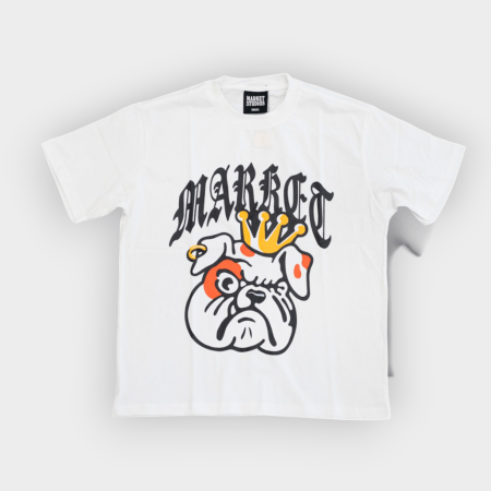 Market Studios - Camiseta Bulldog Crown White