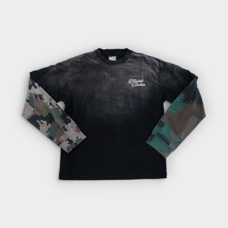 Market Studios - Camiseta Manga Larga Mix 2Fer Black Camo