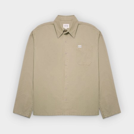Old's Camisa Denim Verde – delantera