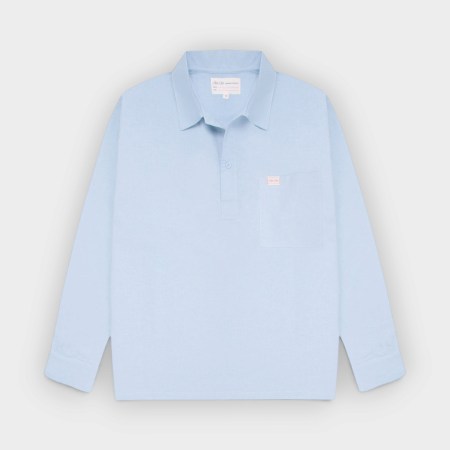 Old's Camisa de Lino Formentera Azul – delantera