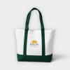On Vacation Bolsa de tela Time2Relax Dark Green, vista frontal