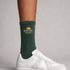 On Vacation Calcetines Time2Relax Dark Green, vista con zapatillas