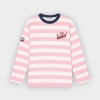 On Vacation Camiseta de manga larga Elba Striped Pink, vista frontal