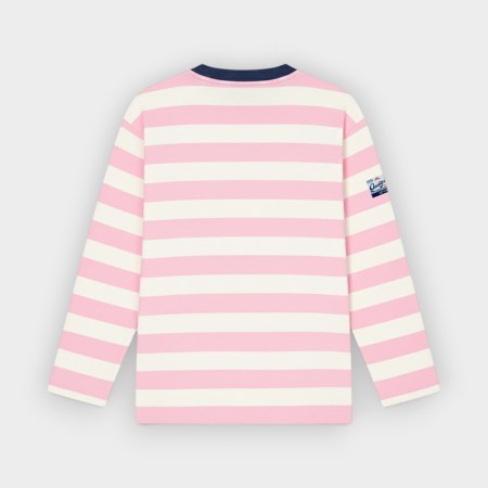 On Vacation Camiseta de manga larga Elba Striped Pink, vista trasera