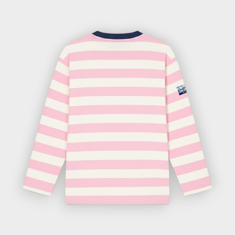 On Vacation Camiseta de manga larga Elba Striped Pink, vista trasera