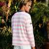 On Vacation Camiseta de manga larga Elba Striped Pink, vista con modelo de espalda