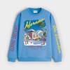 On Vacation Sudadera Merano Skiing Light Blue, vista frontal