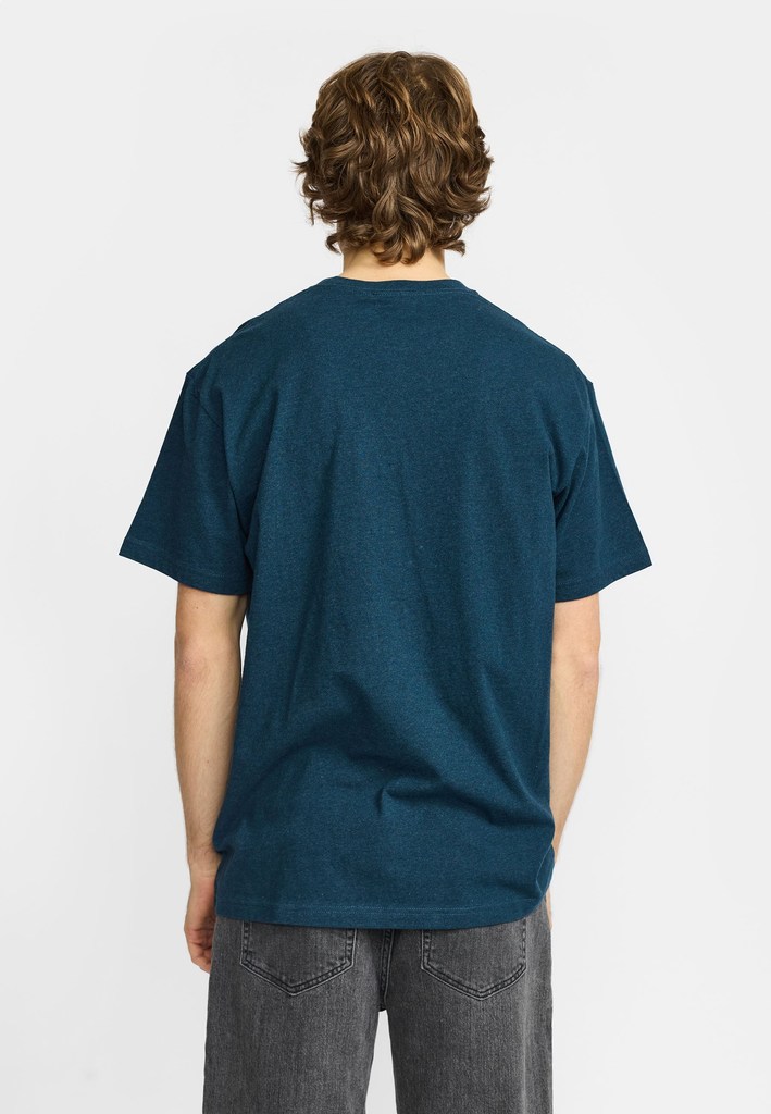 Revolution Camiseta 1461 CAR Application T-Shirt Darkpetrol Melange, foto 6