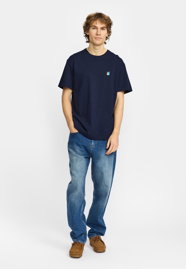Revolution Camiseta 1461 JUI Application T-Shirt Navy Melange, foto 4