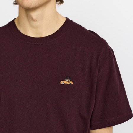 Revolution Camiseta 1461 SKI Application T-Shirt Burgundy, foto 2