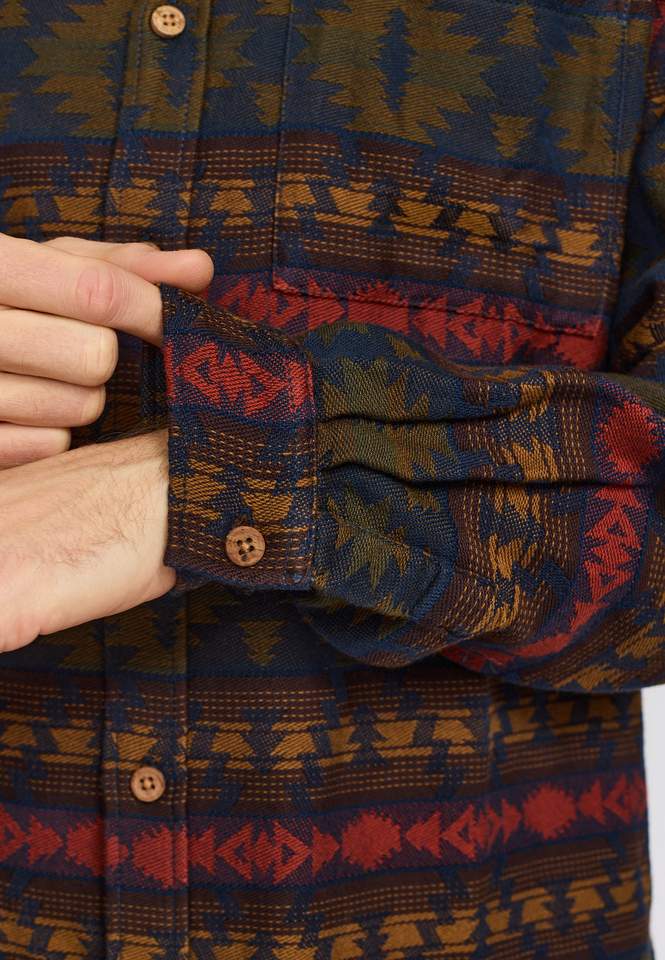 Revolution Camisa 3287 Long Sleeve Shirt Navy, foto 4