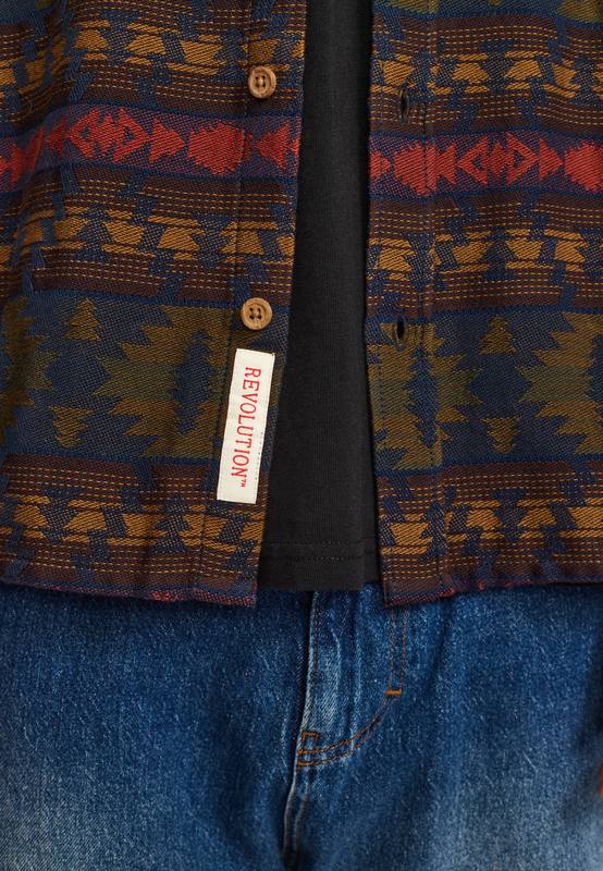 Revolution Camisa 3287 Long Sleeve Shirt Navy, foto 5