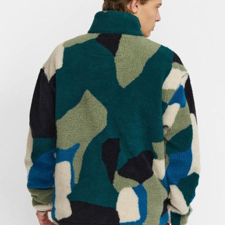 Revolution Chaqueta 7026 Printed Teddy Jacket Green, foto 2