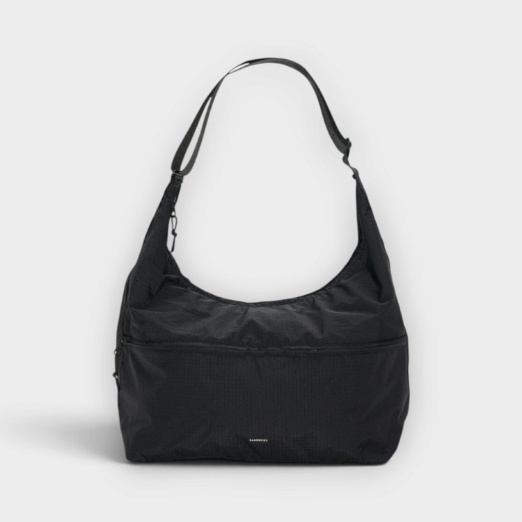Sandqvist GRID Shoulder Bag Black – frontal