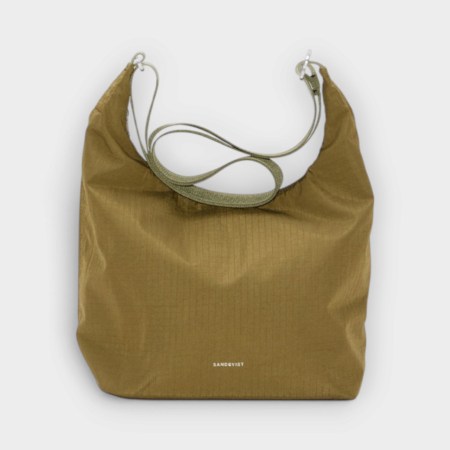Sandqvist GRID Shoulder Bag Mini Military Olive – frontal