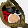 Sandqvist GRID Shoulder Bag Mini Military Olive – interior
