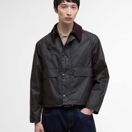 Barbour – Chaqueta Encerada Spey Wax Olive – foto 2