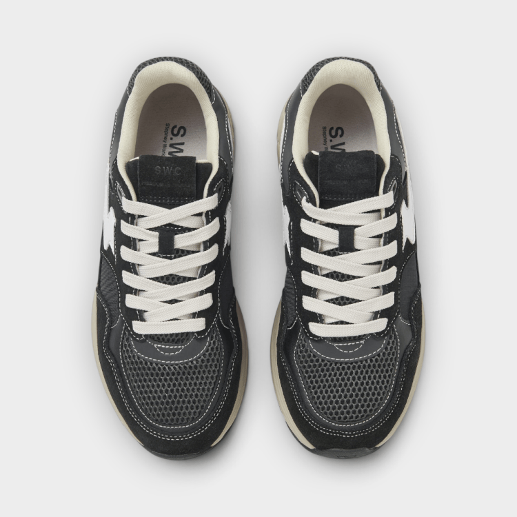 Stepney Workers Club – Zapatillas Amiel S-Strike Suede Mix Black – foto 5
