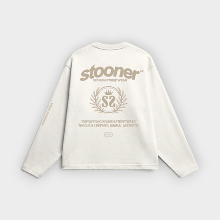Stooner – Camiseta de manga larga Laurel Cream