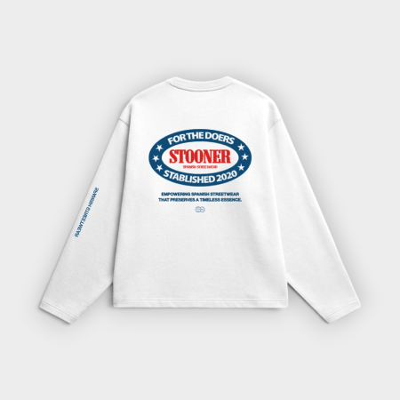 Stooner – Camiseta de manga larga Stablished White