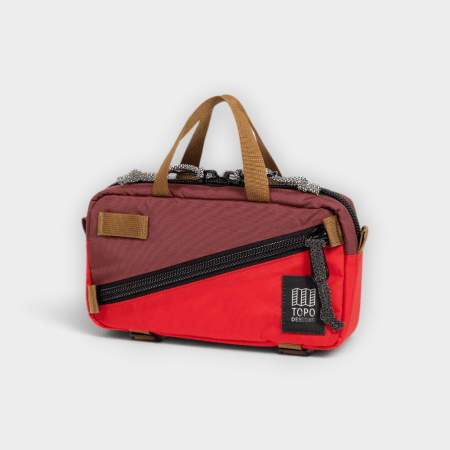 Topo Designs – Riñonera Mini Quick Pack Maroon Salsa