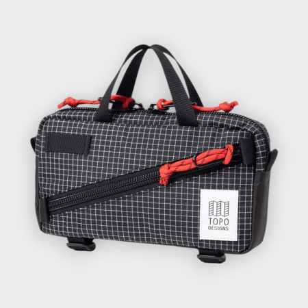 Topo Designs - Riñonera Mini Quick Pack 1.7L Black Grid