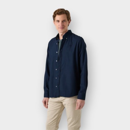 Scotta 1985 – Camisa Estructura Pinpoint Marino