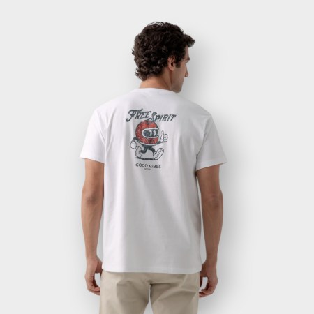 Scotta 1985 – Camiseta Casco Free Spirit Blanco
