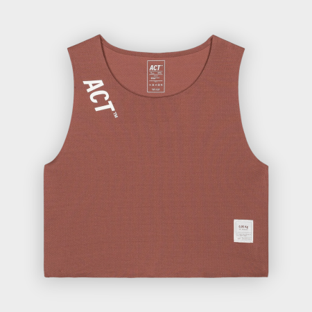 ACT Running – Camiseta de Tirantes AirShell Mujer Terracotta