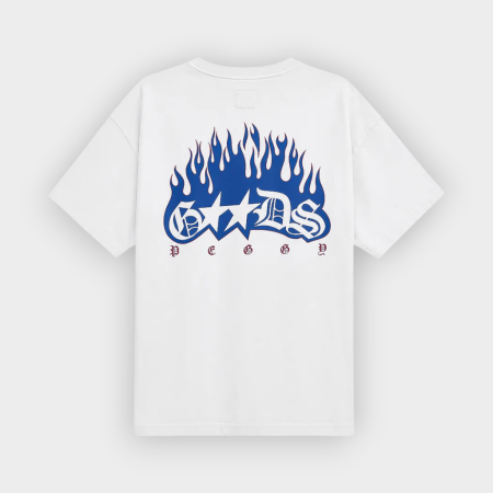 TwoJeys x Peggy Gou - Camiseta Flames Tee White