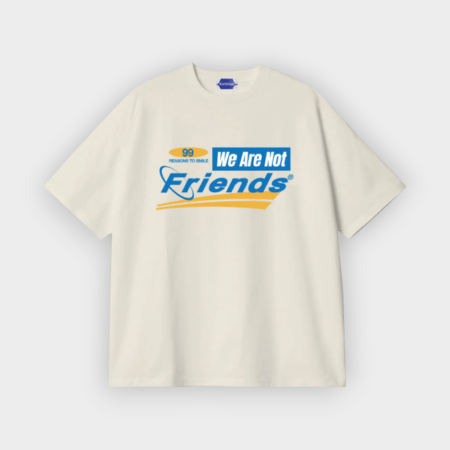 We Are Not Friends - Camiseta Software Boxy Beige