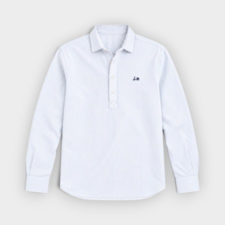 Scotta 1985 - Camisa Polera stripes cesleste