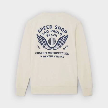 Deus Ex Machina - Sudadera Munificence Crew Dirty White