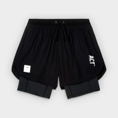 ACT Running – Shorts 2 en 1 BioRip Black