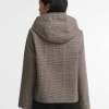 Espalda de la chaqueta Barbour Connie Showerproof con capucha fija