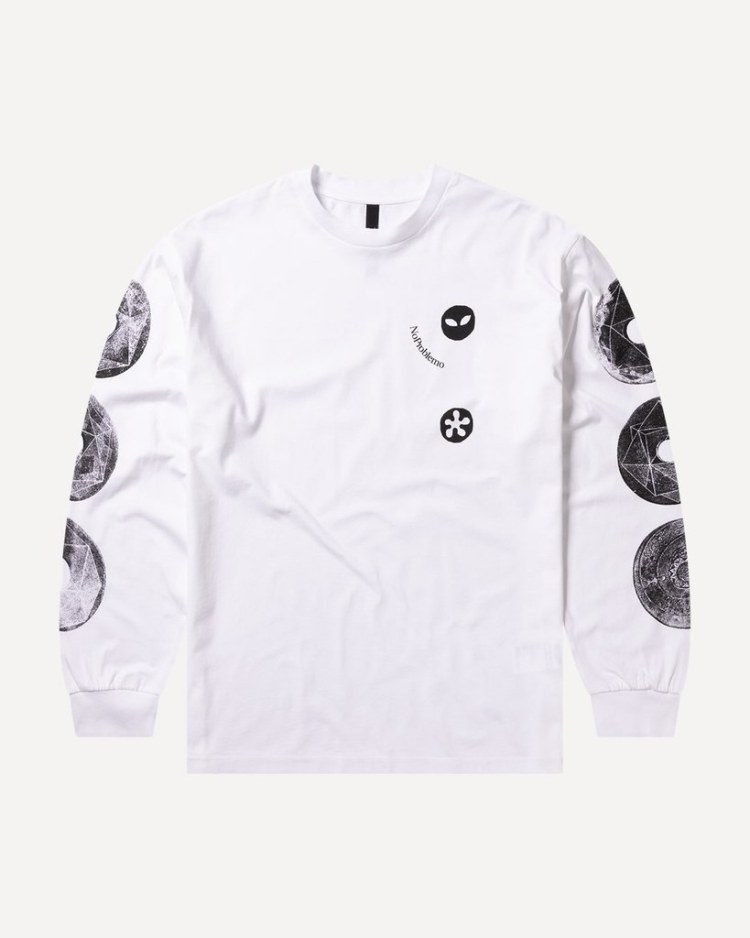 No Problemo Camiseta Dropa de Manga Larga White puesta