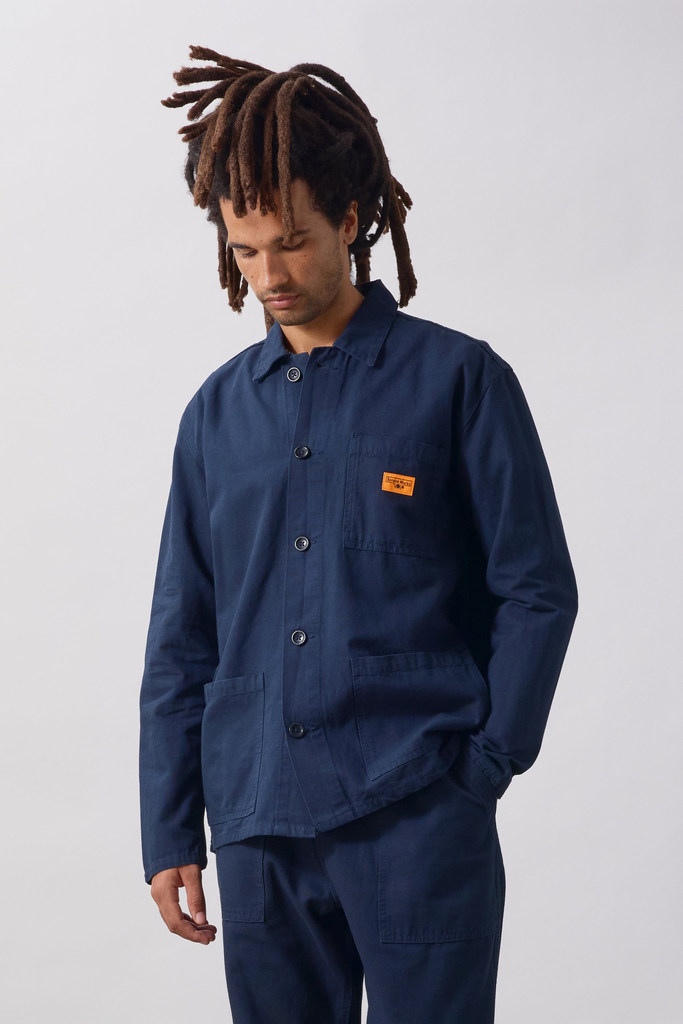 Service Works Classic Chore Shirt Dark Navy – vista 2