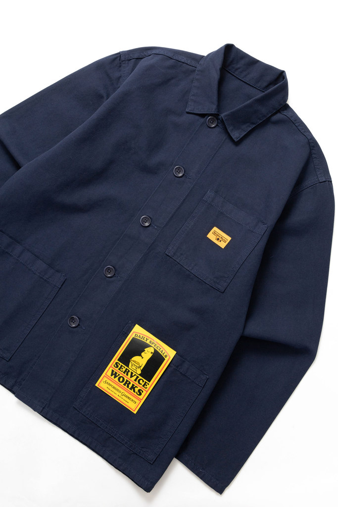 Service Works Classic Chore Shirt Dark Navy – vista 5