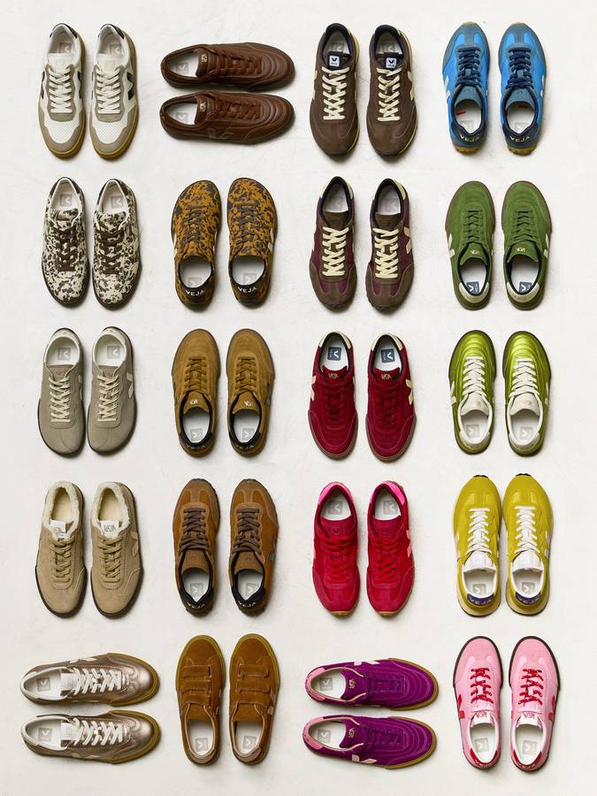 Veja Zapatillas Panenka Leather Pierre Wild Country puestas