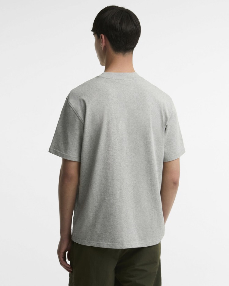 Barbour Trussford Bicycle Oversized Grey Marl – modelo de espalda