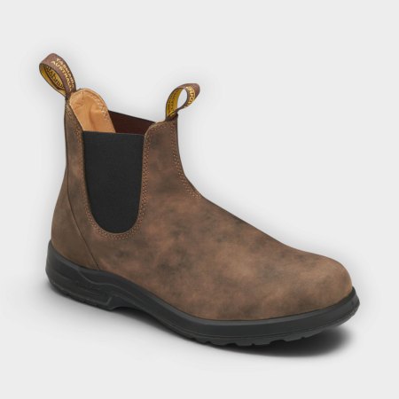 Blundstone botas Chelsea All-Terrain rustic brown #2056 – vista de tres cuartos