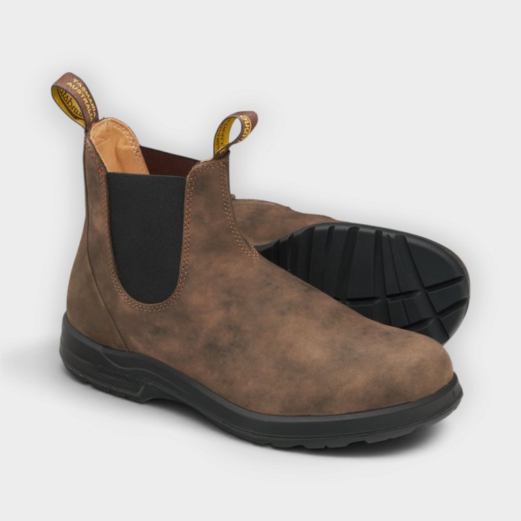 Blundstone botas Chelsea All-Terrain rustic brown #2056 – vista con la suela