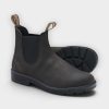 Blundstone botas Chelsea dark brown waxed suede #2610 – vista con la suela