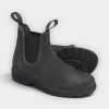 Blundstone botas Chelsea steel grey waxed suede #1910 – vista con la suela